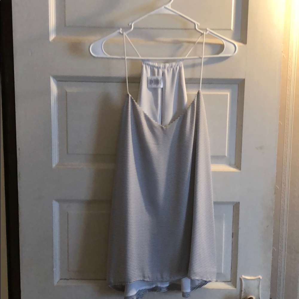 Striped Reversible Strappy Shirt